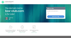 Desktop Screenshot of box-club.com